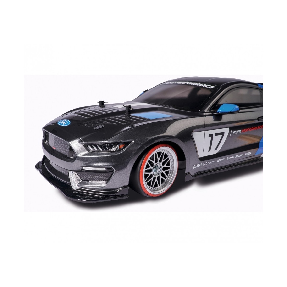 Roues drift gris / rouge 26mm 1/10 (4) Carson Carson 500900156 - 2