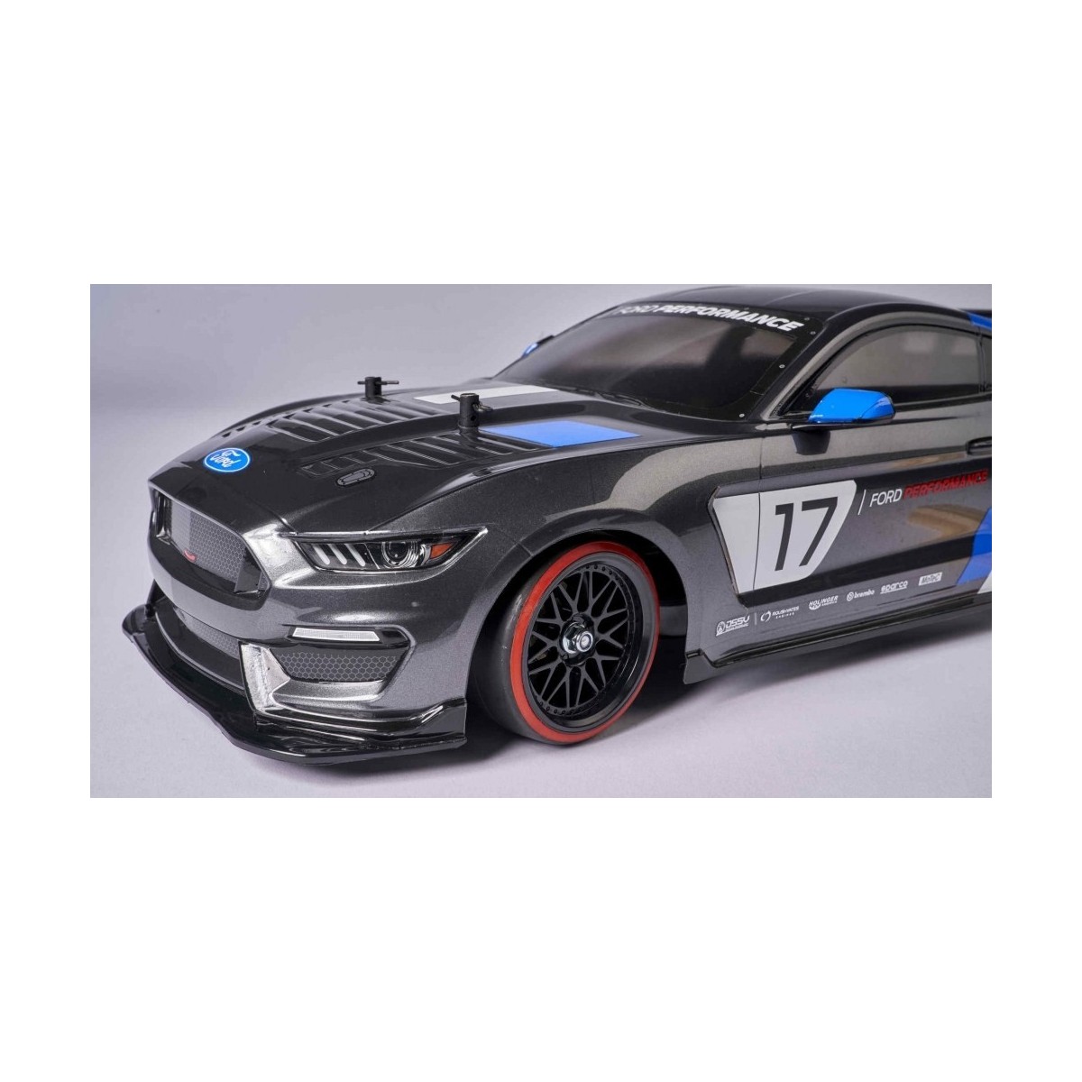 Roues drift noir / rouge 26mm 1/10 (4) Carson Carson 500900157 - 2