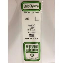 L-profile 2.5x350mm Ref: 293 - Evergreen - S1370293 - S1370293