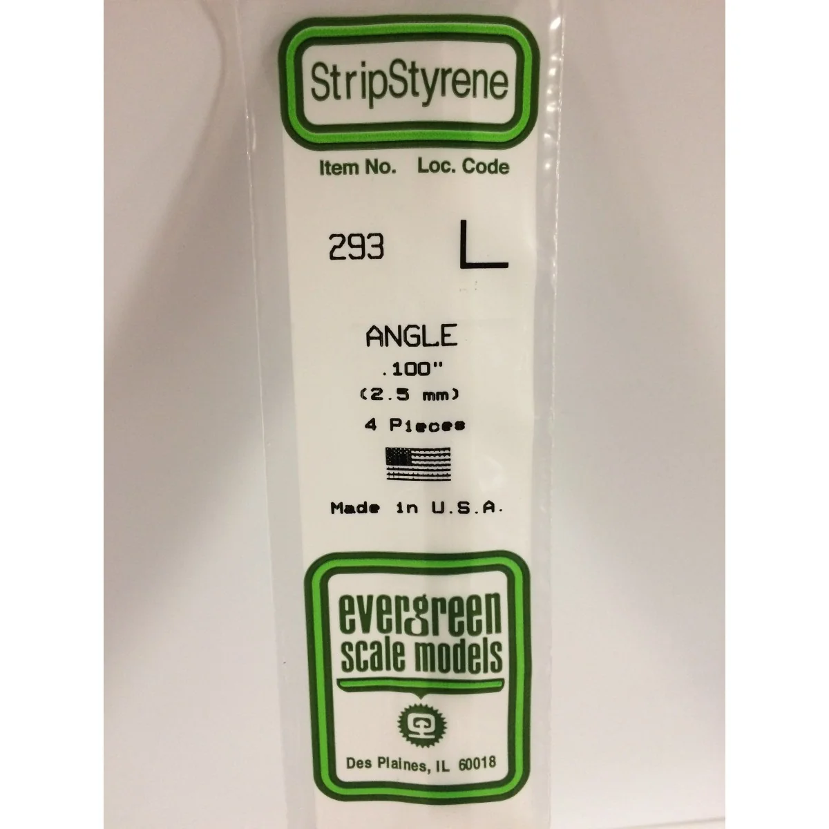 L-profile 2.5x350mm Ref: 293 - Evergreen - S1370293 - S1370293 L-profile 2.5x350mm Ref: 293 - Evergreen - S1370293 - S1370293
