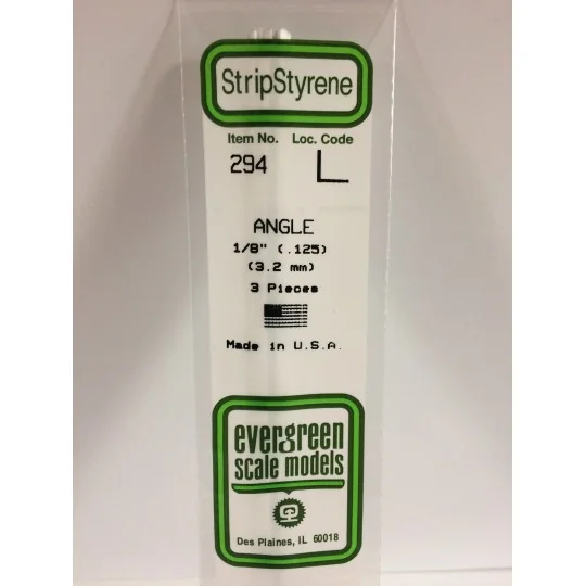L-profile 3.2x350mm Ref: 294 - Evergreen - S1370294 - S1370294 S1370294-L-profile 3.2x350mm Ref: 294 - Evergreen - S1370294