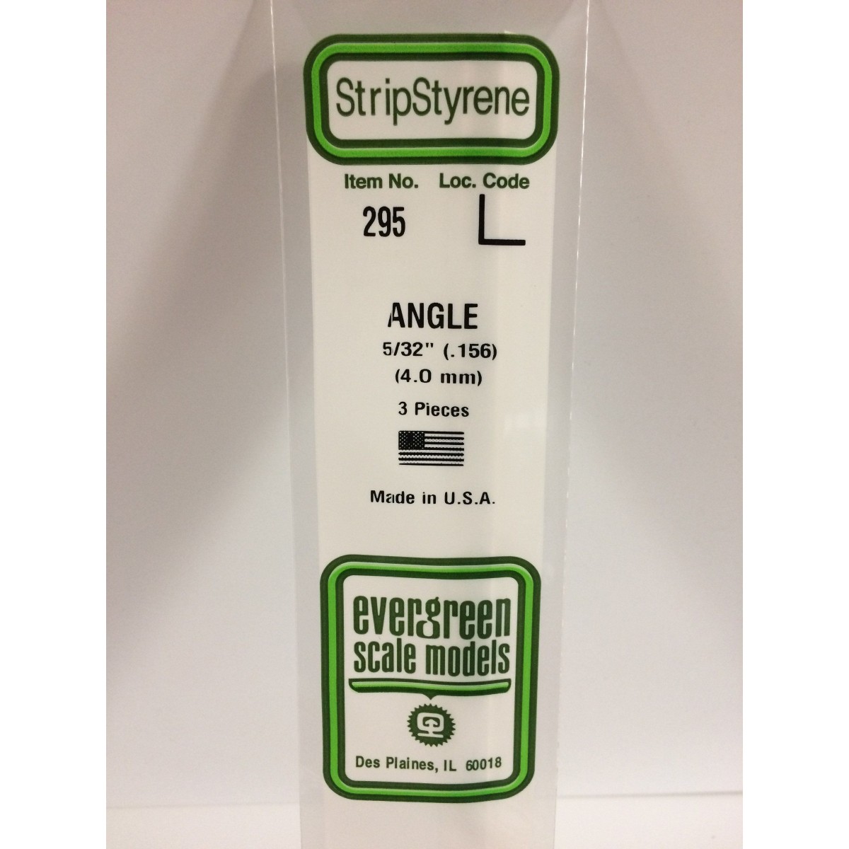 Profile L 4.0x350mm Ref: 295 - Evergreen - S1370295 Profile L 4.0x350mm Ref: 295 - Evergreen - S1370295