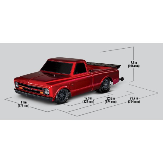 TRX-94076-4-Drag Slash VXL TQi TSM ID RTR (sans accu) Traxxas