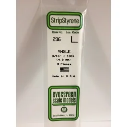 Profile L 4.8x350mm Ref: 296 - Evergreen - S1370296