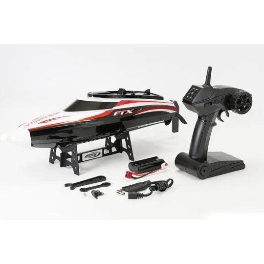 FTX0701-Bateau Black Vortex, bateau de course haute vitesse 2,4 GHz FTX
