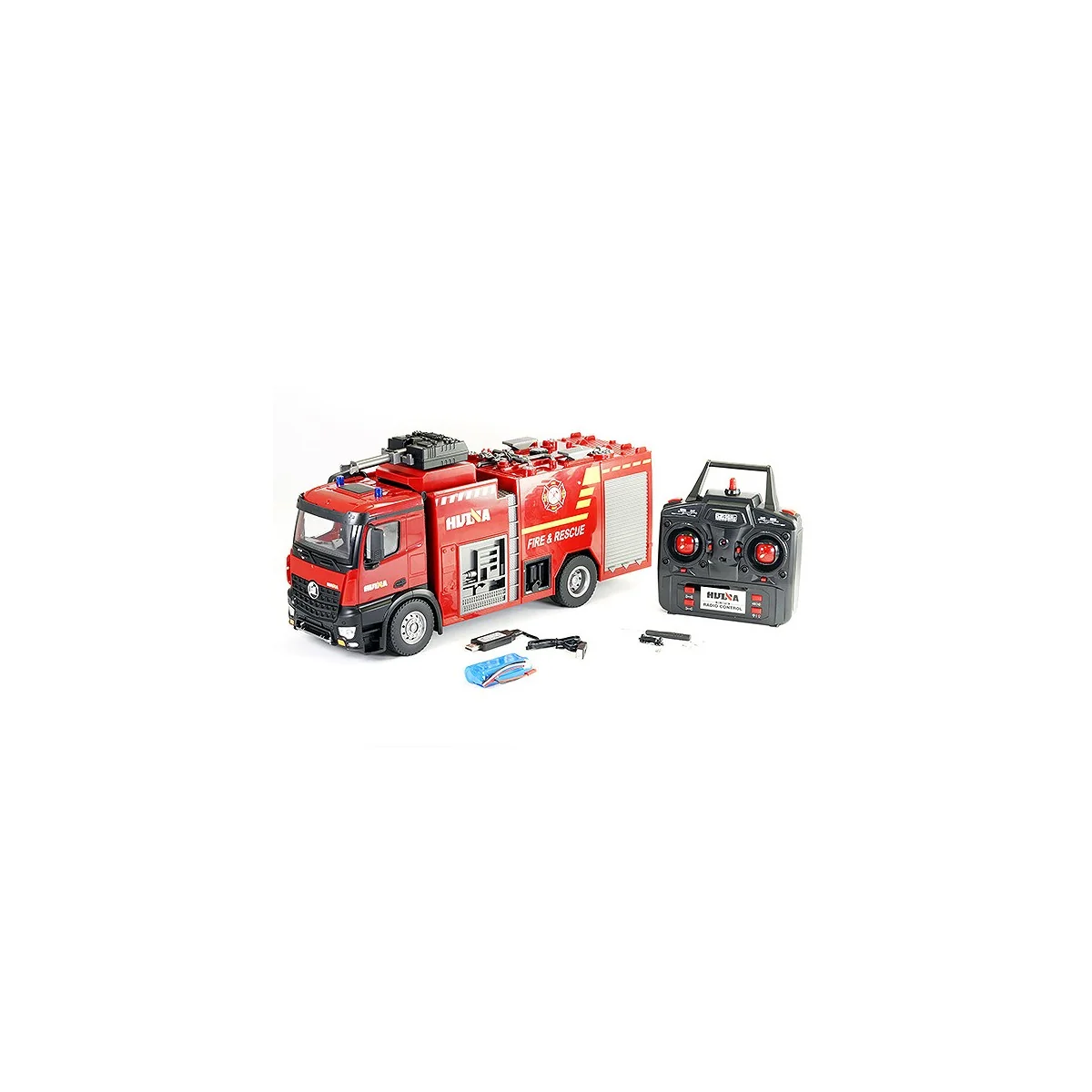 Camion de pompier lance incendie RC 1/14 2.4Ghz - HuiNa HuiNa Toys CY1562 - 1