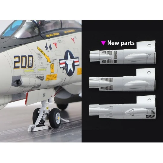 61122-Avion F-14A Tomcat Late (Catapultage) 1/48 Tamiya