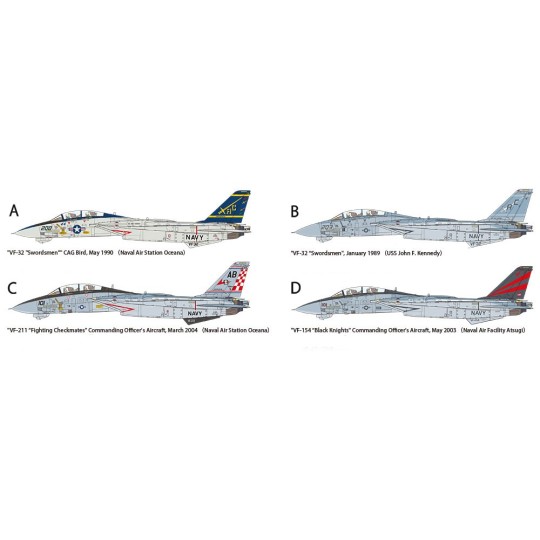 61122-Avion F-14A Tomcat Late (Catapultage) 1/48 Tamiya