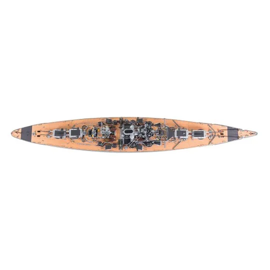1614-Kit Cuirassé Allemand Bismarck 1/200 bateau en bois Amati