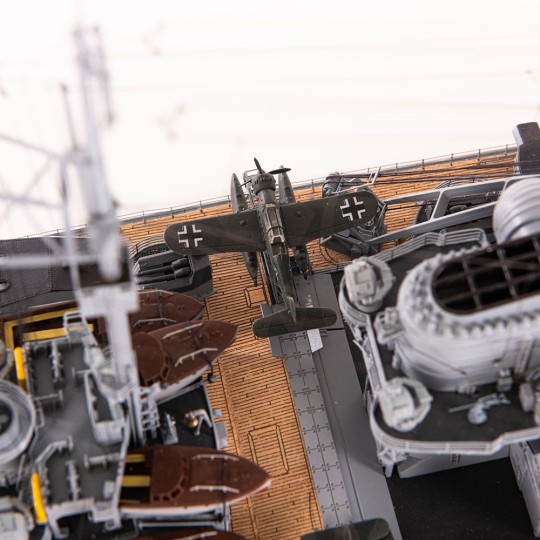 1614-Kit Cuirassé Allemand Bismarck 1/200 bateau en bois Amati