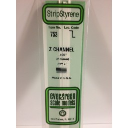 Profile Z 2.5x350mm Ref: 753 - Evergreen - S1370753