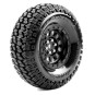 L-T3344VB-Cr-Griffin class 1 tires + 1.9" black wheels class 1 1/10 (x2) Louise RC