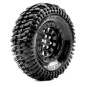 L-T3345VB-CR-Champ class 1 tires + Rims 1.9" Black 1/10 (x2) Louise RC - L-T3345VB