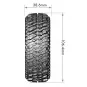 L-T3345VB-CR-Champ class 1 tires + Rims 1.9" Black 1/10 (x2) Louise RC - L-T3345VB