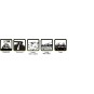 L-T3345VB-Pneus CR-Champ class 1 + Jantes 1.9" Noir 1/10 (x2) Louise RC - L-T3345VB