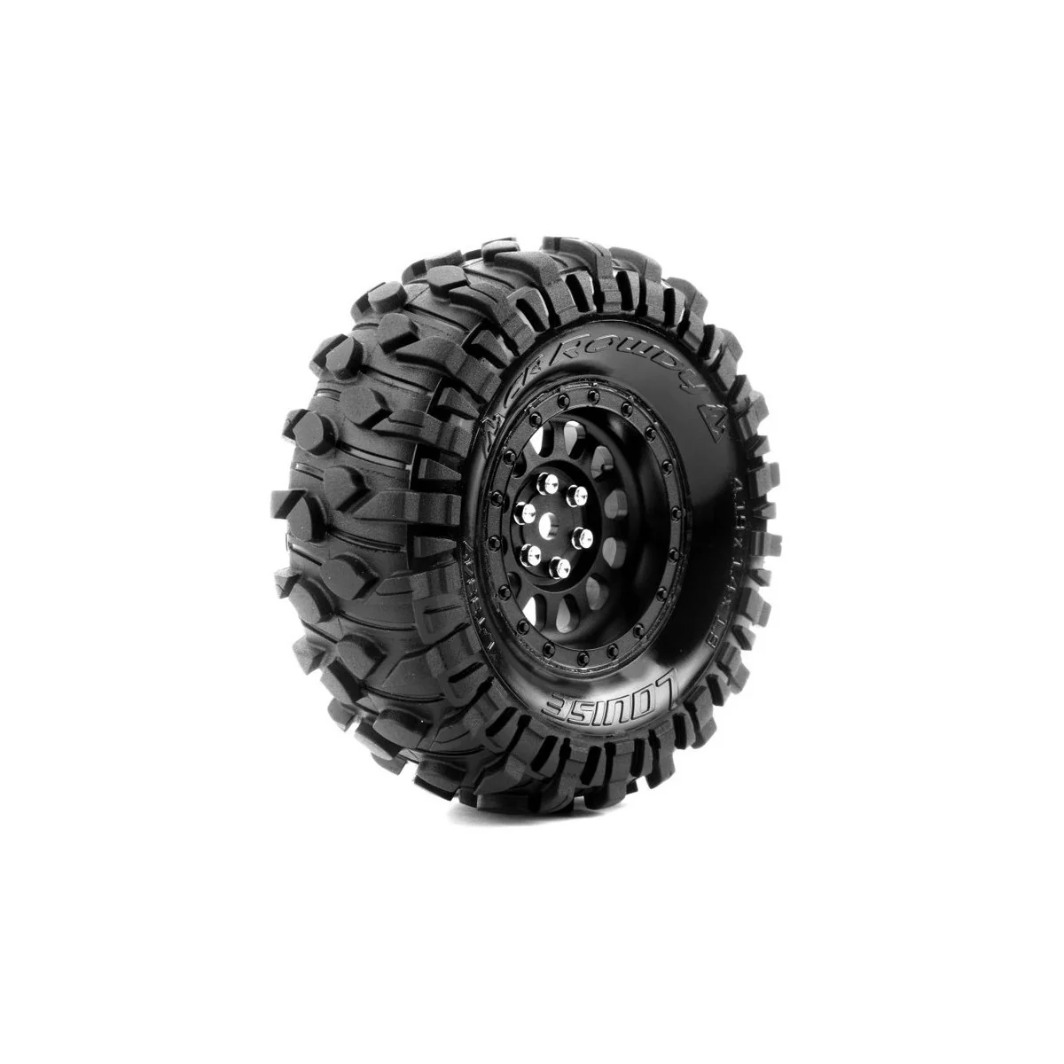 Cr-Rowdy class 1 tires + Rims 1.9" Black 1/10 (x2) Louise RC Louise RC L-T3347VB - 1 Cr-Rowdy class 1 tires + Rims 1.9" Black 1/10 (x2) Louise RC Louise RC L-T3347VB - 1