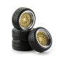 Classic Wheels Gold/Chrome 26mm 1/10 (4) Carson Carson 500900551 - 1 500900551-Classic Wheels Gold/Chrome 26mm 1/10 (4) Carson - 500900551