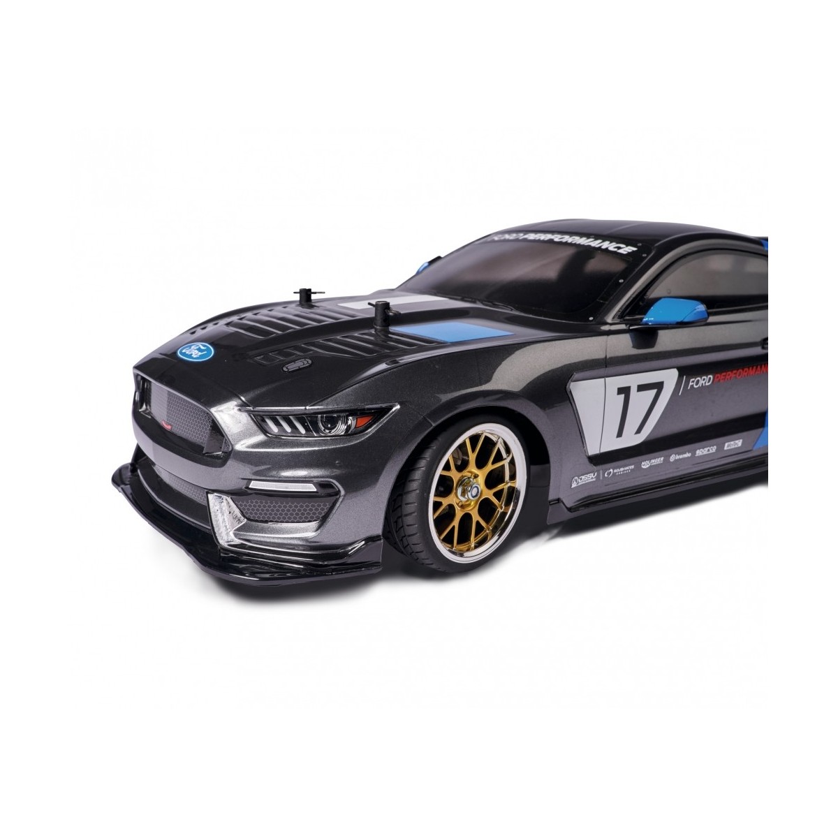 Roues 7 rayons Y or / chrome 26mm 1/10 (4) Carson Carson 500900163 - 2