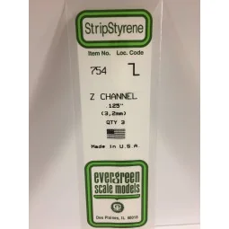 Profile Z 3.2x350mm Ref: 754 - Evergreen - S1370754