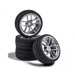 Roues 10 rayons gris 26mm 1/10 (4) Carson Carson 500900160 - 1