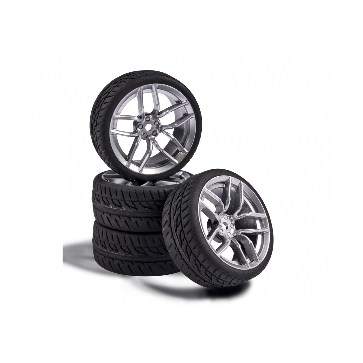 Wheels 10 spokes gray 26mm 1/10 (4) Carson Carson 500900160 - 1