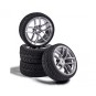 500900160-Roues 10 rayons gris 26mm 1/10 (4) Carson - 500900160