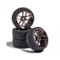 Wheels 10 spokes chrome antracite 26mm 1/10 (4) Carson Carson 500900161 - 1 500900161-Wheels 10 spokes chrome antracite 26mm 1/10 (4) Carson - 500900161