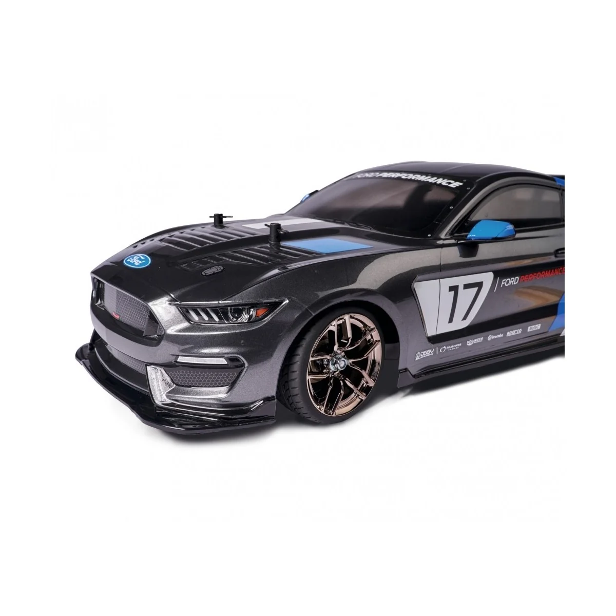 Wheels 10 spokes chrome antracite 26mm 1/10 (4) Carson Carson 500900161 - 2