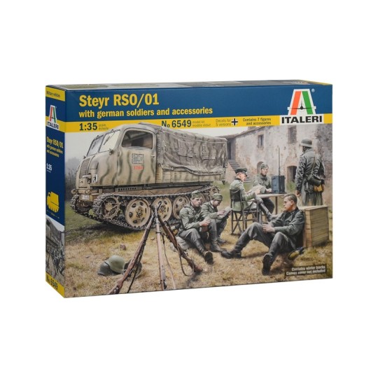I6549-Véhicule Steyr RSO/01 et Soldats Allemands 1/35 Italeri