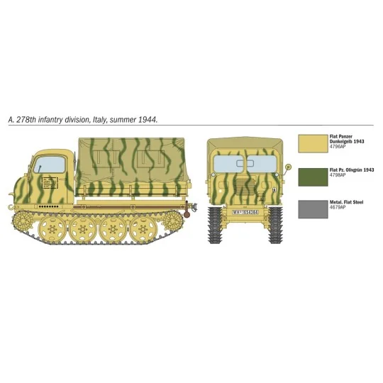 Véhicule Steyr RSO/01 et Soldats Allemands 1/35 Italeri Italeri I6549 - 4 I6549-Véhicule Steyr RSO/01 et Soldats Allemands 1/35 Italeri - I6549