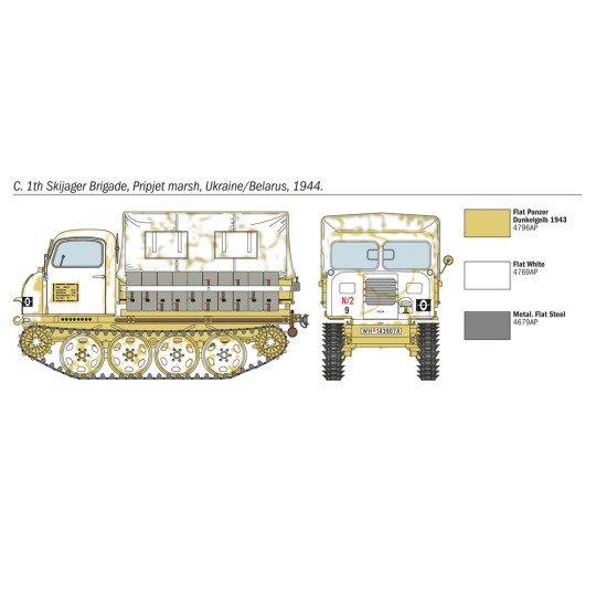 I6549-Steyr RSO/01 vehicle and German Soldiers 1/35 Italeri
