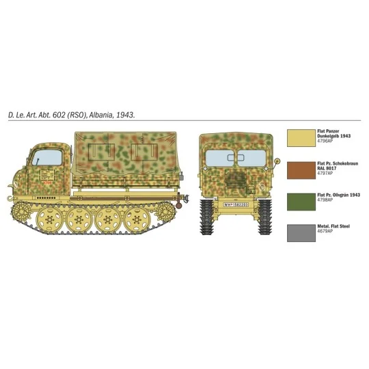 Véhicule Steyr RSO/01 et Soldats Allemands 1/35 Italeri Italeri I6549 - 7 I6549-Véhicule Steyr RSO/01 et Soldats Allemands 1/35 Italeri - I6549