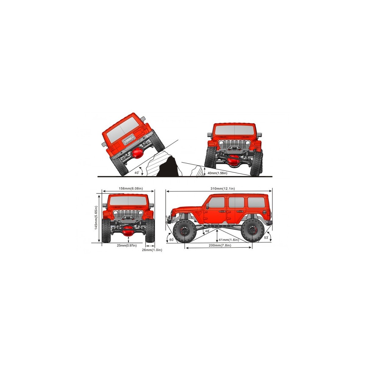 Outback Fury XC Crawler 4WD Jaune 1/16 RTR FTX FTX FTX5592Y - 2