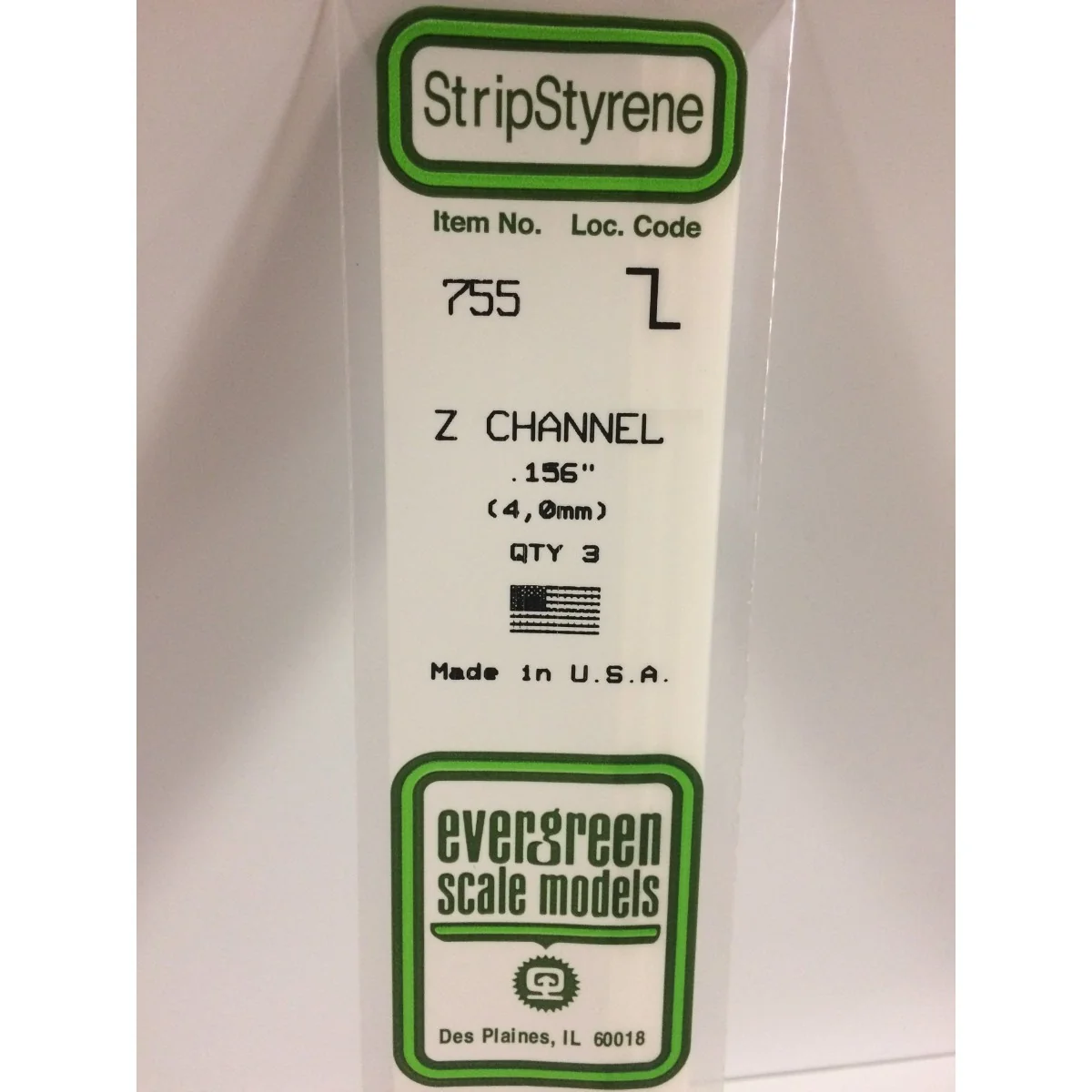 Profile Z 4.0x350mm Ref: 755 - Evergreen - S1370755 Profile Z 4.0x350mm Ref: 755 - Evergreen - S1370755