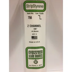 Profile Z 4.8x350mm Ref: 756 - Evergreen - S1370756