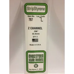 Z-profile 6.3x350mm Ref: 757 - Evergreen - S1370757 - S1370757