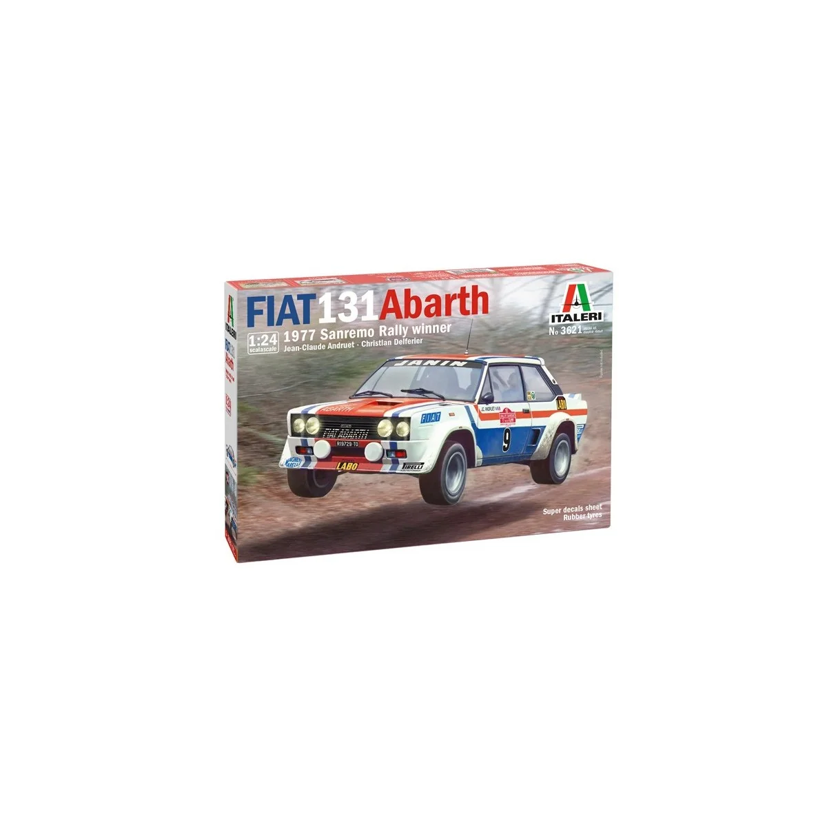 FIAT Abarth 131 San Remo 1977 Rally 1/24 Italeri Italeri I3621 - 2 FIAT Abarth 131 San Remo 1977 Rally 1/24 Italeri Italeri I3621 - 2