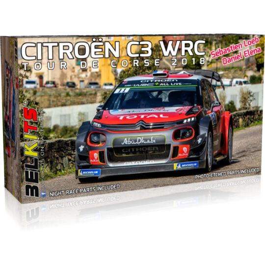 BEL017-Citroën C3 WRC Tour de Corse 2018 1/24 BelKits