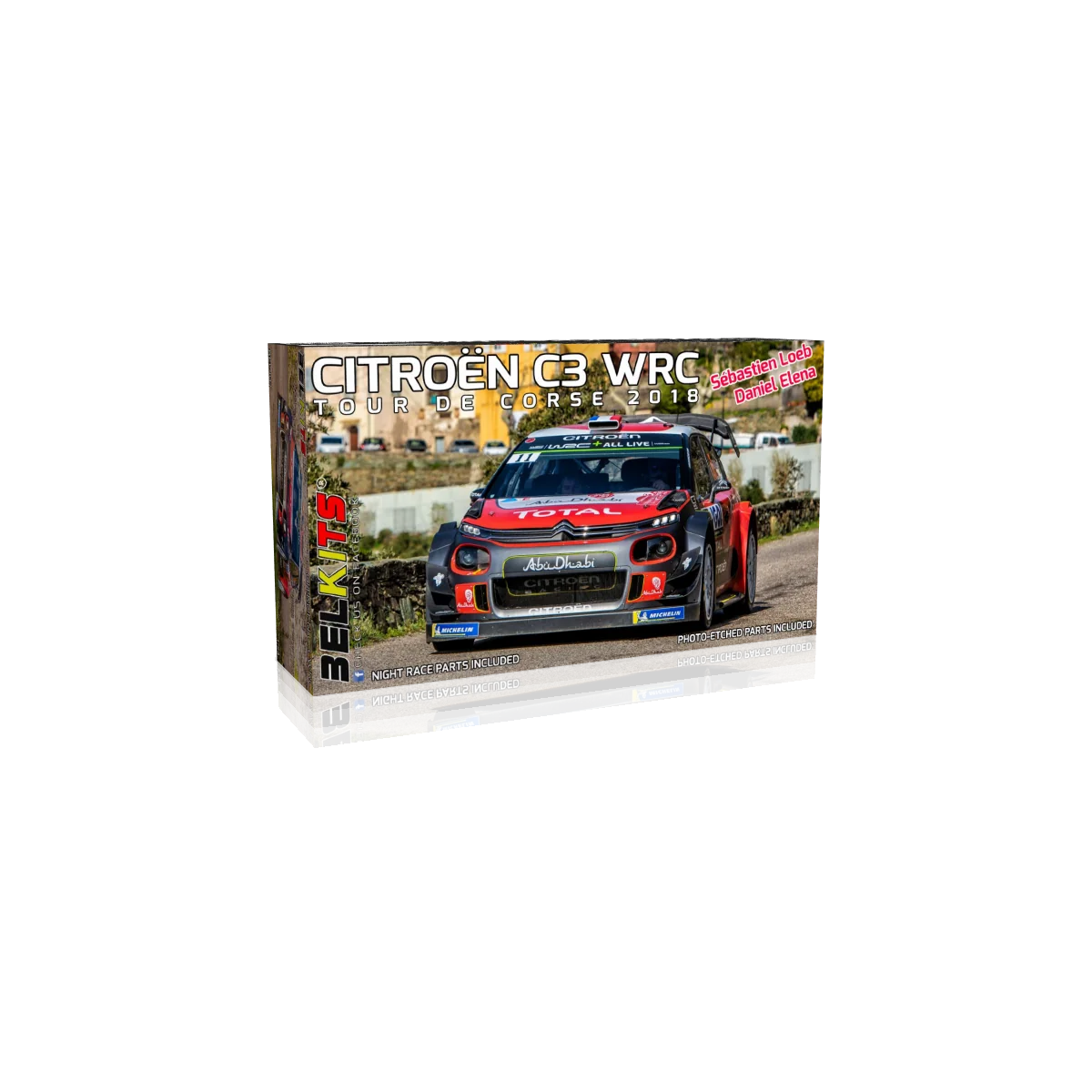 Citroën C3 WRC Tour de Corse 2018 1/24 BelKits BEL017 - 1 Citroën C3 WRC Tour de Corse 2018 1/24 BelKits BEL017 - 1