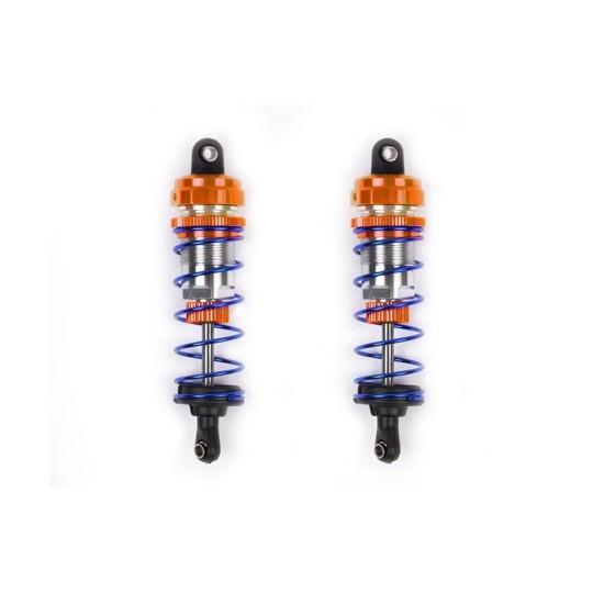T422550O-Orange aluminum shock absorbers 95mm (2) T2M