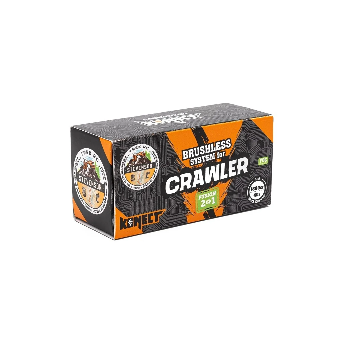 Combo brushless Fusion special crawler 1800kv 540 1/10 Konect Hobbytech KN-40-540-1800-FUS - 4
