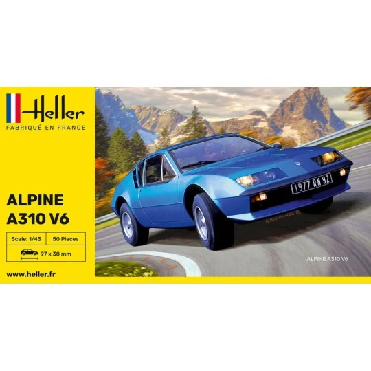 Alpine A310 V6 1/43 Heller Heller HEL-80146 - 2 HEL-80146-Alpine A310 V6 1/43 Heller - HEL-80146