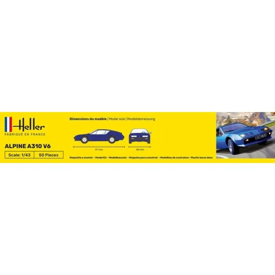 HEL-80146-Alpine A310 V6 1/43 Heller - HEL-80146