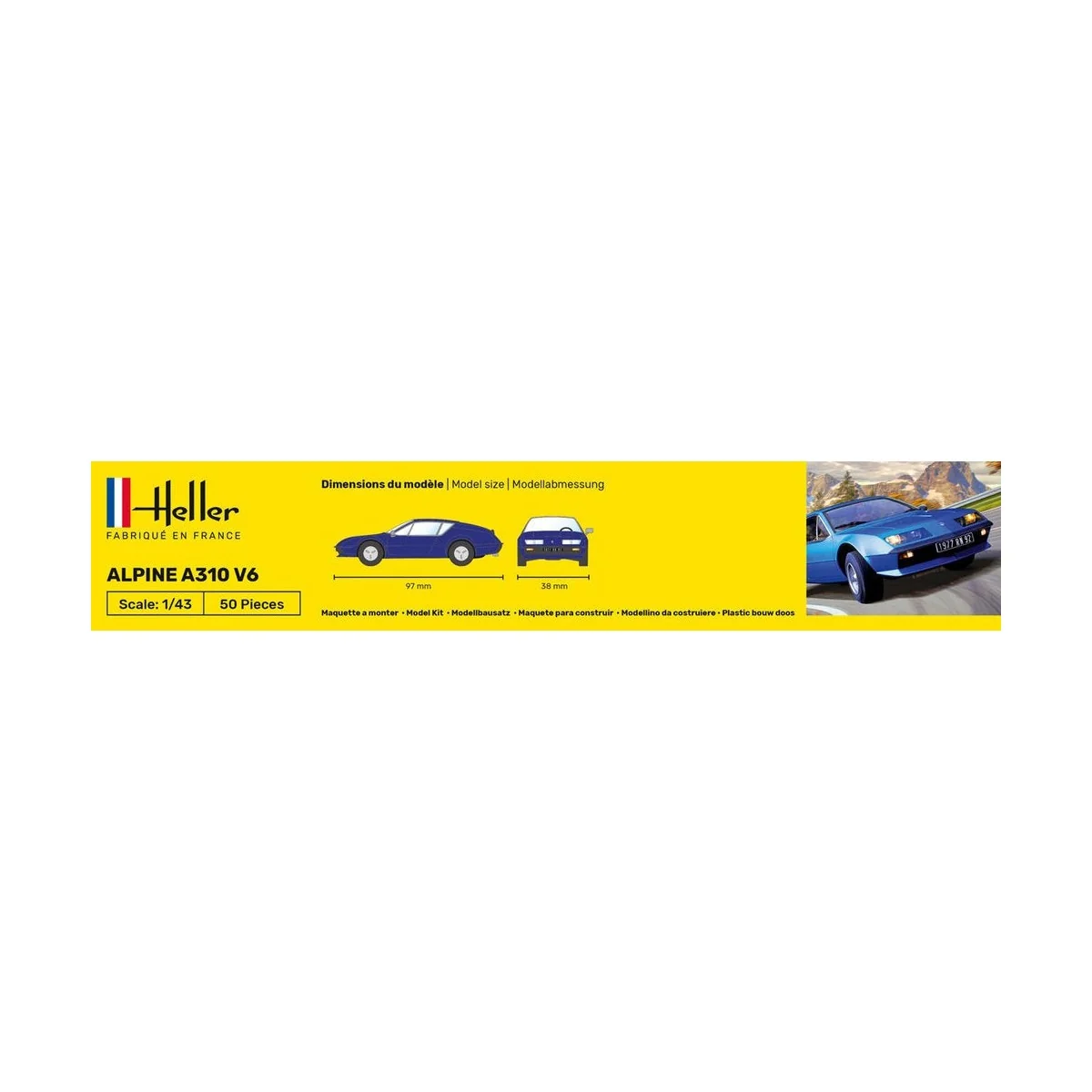 Alpine A310 V6 1/43 Heller Heller HEL-80146 - 4 Alpine A310 V6 1/43 Heller Heller HEL-80146 - 4