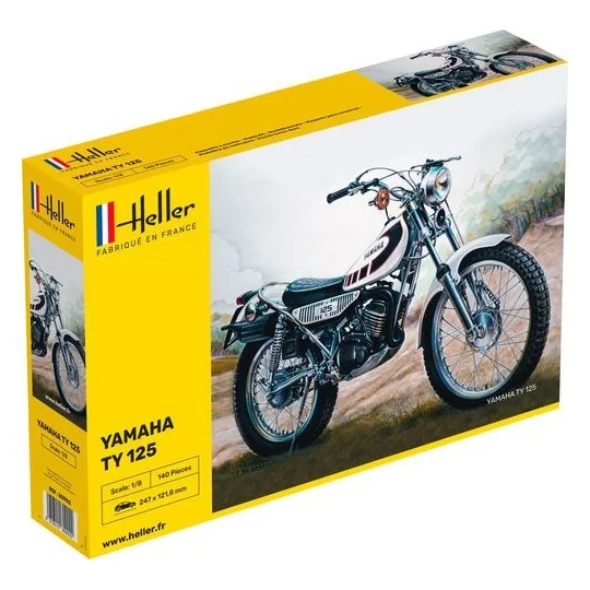 Moto Yamaha TY 125 1/8 Heller Heller HEL-80902 - 1 HEL-80902-Moto Yamaha TY 125 1/8 Heller - HEL-80902