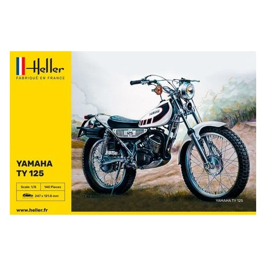 HEL-80902-Motorcycle Yamaha TY 125 1/8 Heller