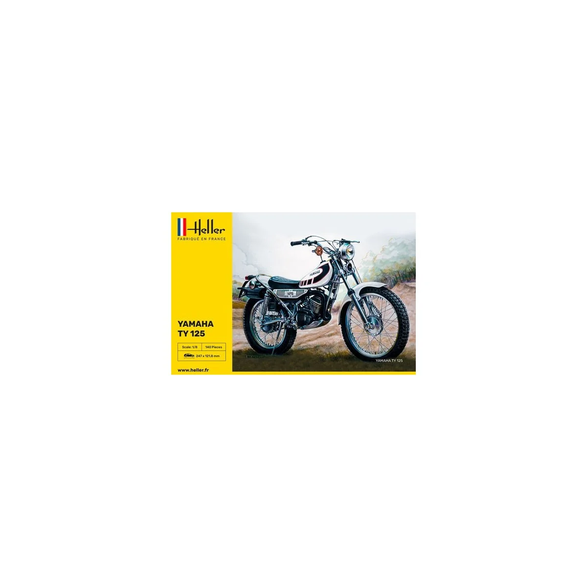 Moto Yamaha TY 125 1/8 Heller Heller HEL-80902 - 2 Moto Yamaha TY 125 1/8 Heller Heller HEL-80902 - 2