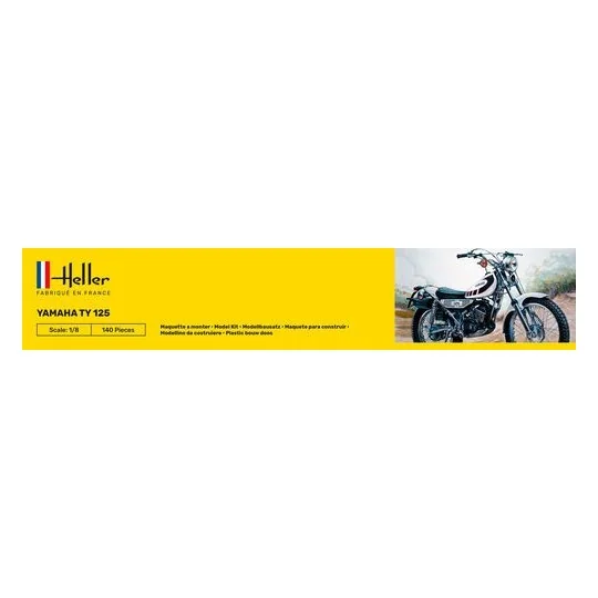 Moto Yamaha TY 125 1/8 Heller Heller HEL-80902 - 4 HEL-80902-Moto Yamaha TY 125 1/8 Heller - HEL-80902