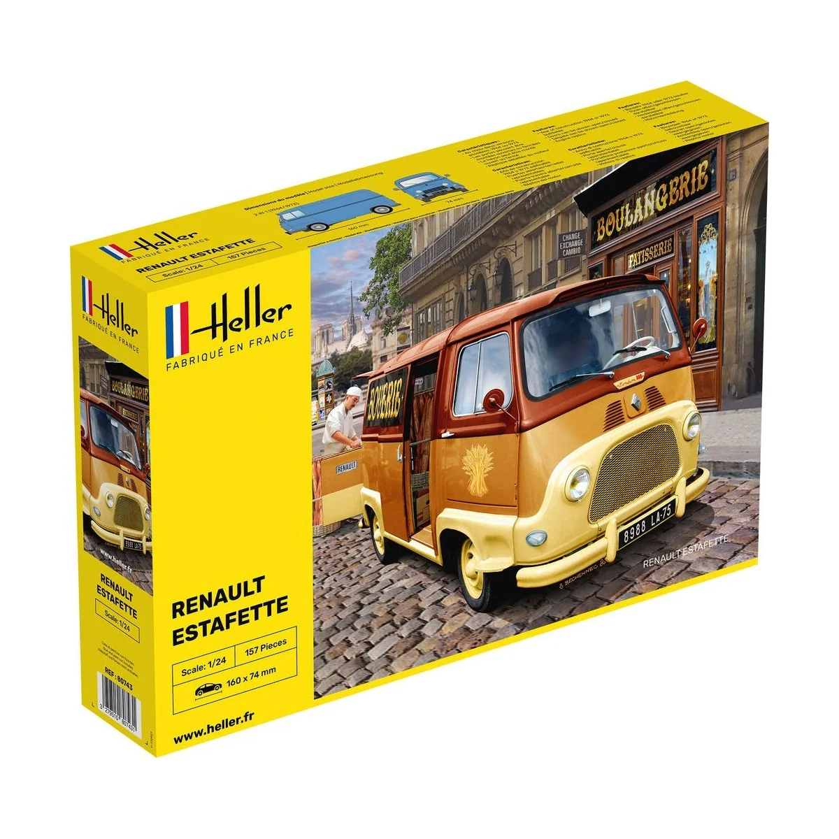 Renault Estafette 1/24 Heller Heller 80743 - 1 Renault Estafette 1/24 Heller Heller 80743 - 1