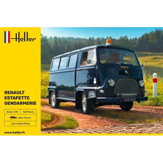 Renault Estafette Gendarmerie 1/24 Heller Heller 80742 - 2 HEL-80742-Renault Estafette Gendarmerie 1/24 Heller - HEL-80742